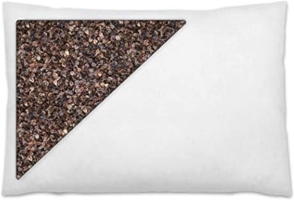 Daiwa Felicity Organic Buckwheat Pillow for Sleeping with Pillow Case